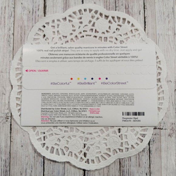 Color Street 100% Nail Polish Strips Deepwater Opal RETIRED - Picture 4 of 6